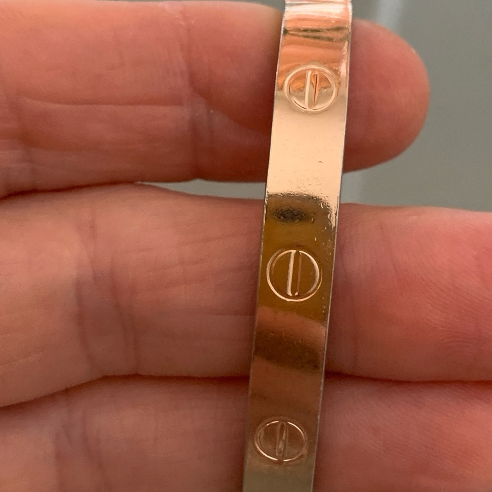 Aldo Cipullo Revson Rose Gold-Plated Love Bracelet